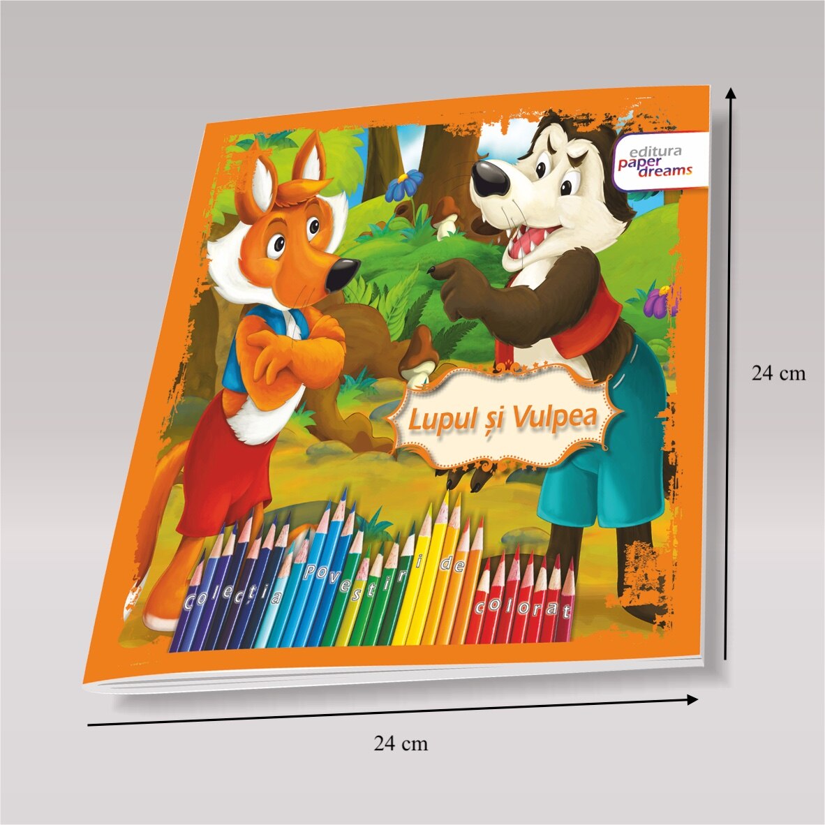 unforgivable Road house pavement Carte de colorat si povesti pentru copii, Lupul si Vulpea, 24 pagini -  eMAG.ro