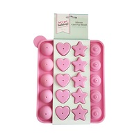 Forma de copt din silicon pentru prajituri si popcakes PMS 833030, 20 prajiturele si bete incluse