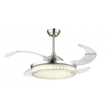 Lustra cristale cu ventilator 36W LED Cabrera 0352 GLOBO Lustra cristale cu ventilator 36W LED Cabrera 0352 GLOBO