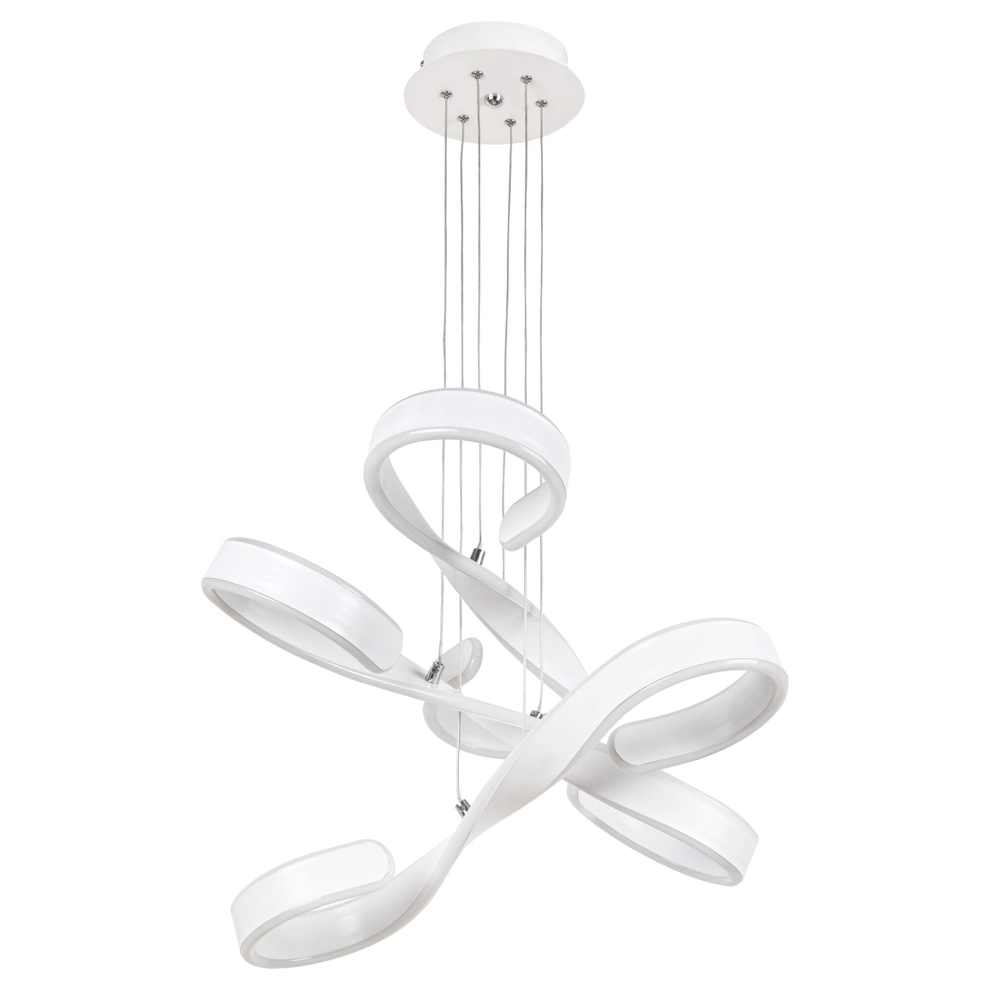 Lustra LED Jayden, Rabalux, 24W, 1728 lm, 3000K, alb mat , inaltime reglabila, RB5680