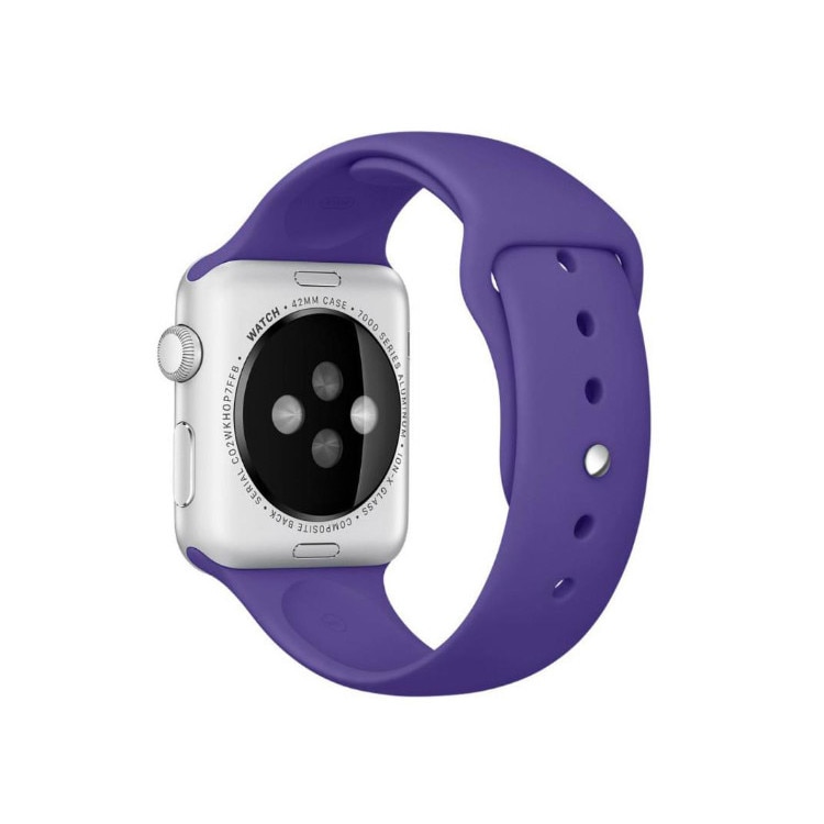 Curea compatibila cu Apple Watch 1/2/3/4, Bratara Sport, Silicon, 38mm, Mov