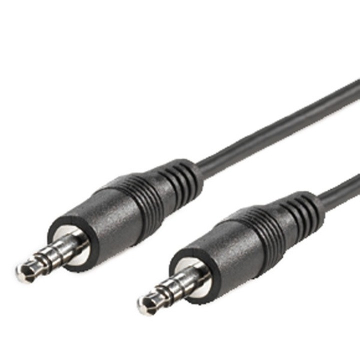 Cablu audio jack 3.5mm T-T 0.2m, Roline 11.09.4500