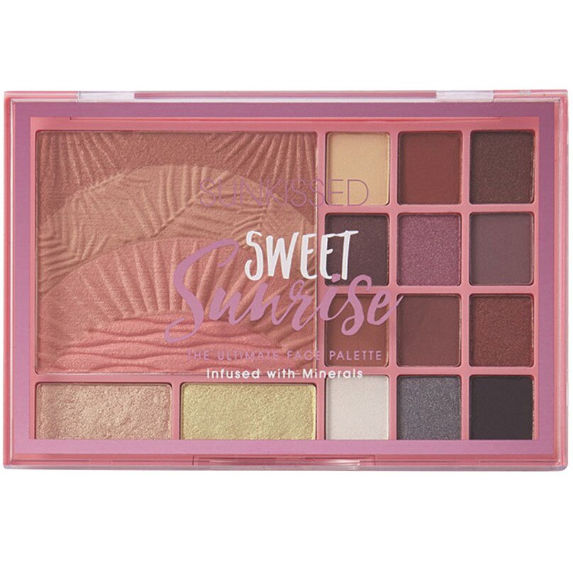 Paleta pentru machiaj SUNKISSED Sweet Sunrise The Ultimate Face Palette