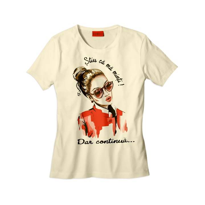 Tricou Stiu dar continua Marimea S