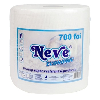 Prosop de bucatarie Neve Economic 2 straturi alb, 700 foi, 161m 1 rola Prosop de bucatarie Neve Economic 2 straturi alb, 700 foi, 161m 1 rola
