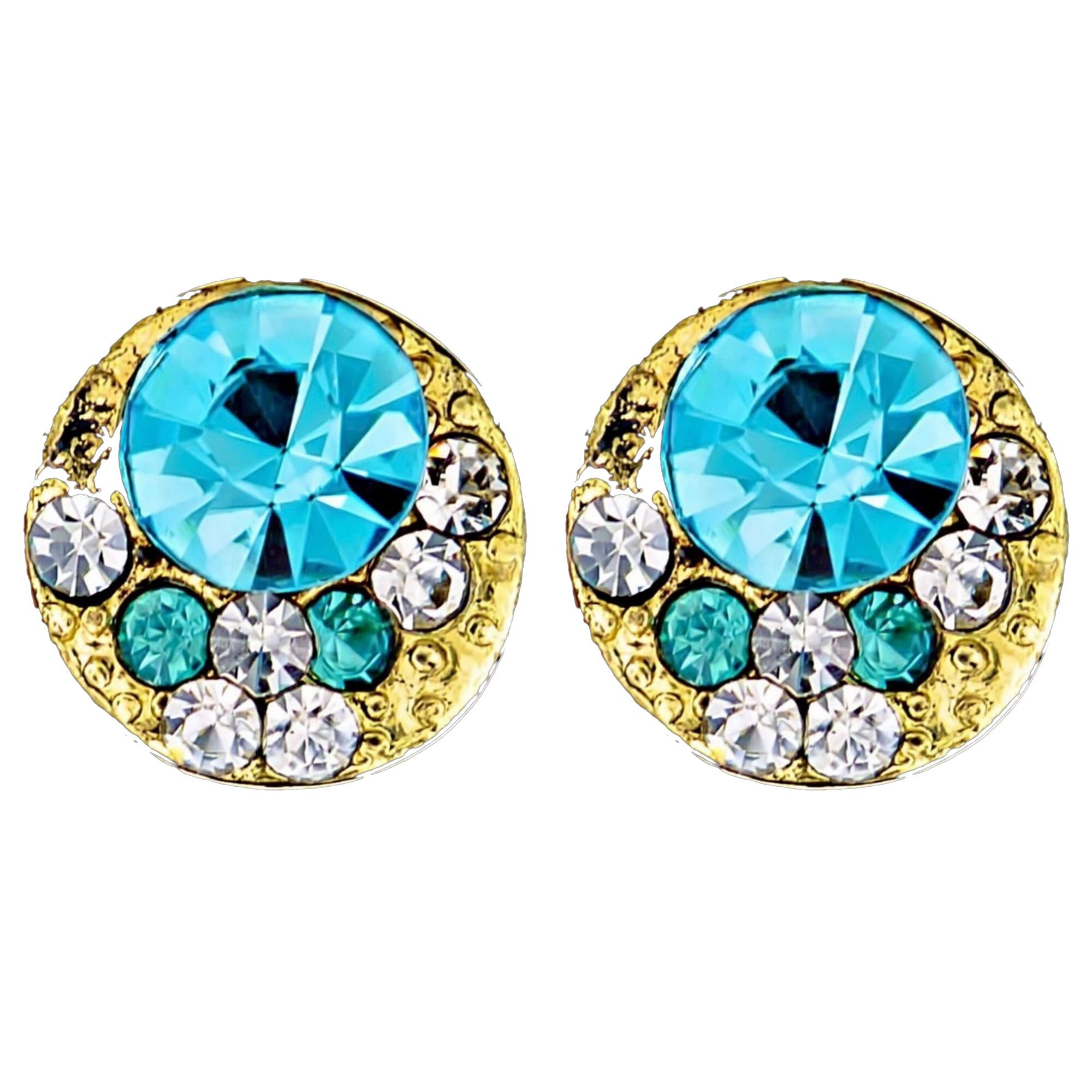 Cercei placati cu Aur 18K si Diamante, Serena