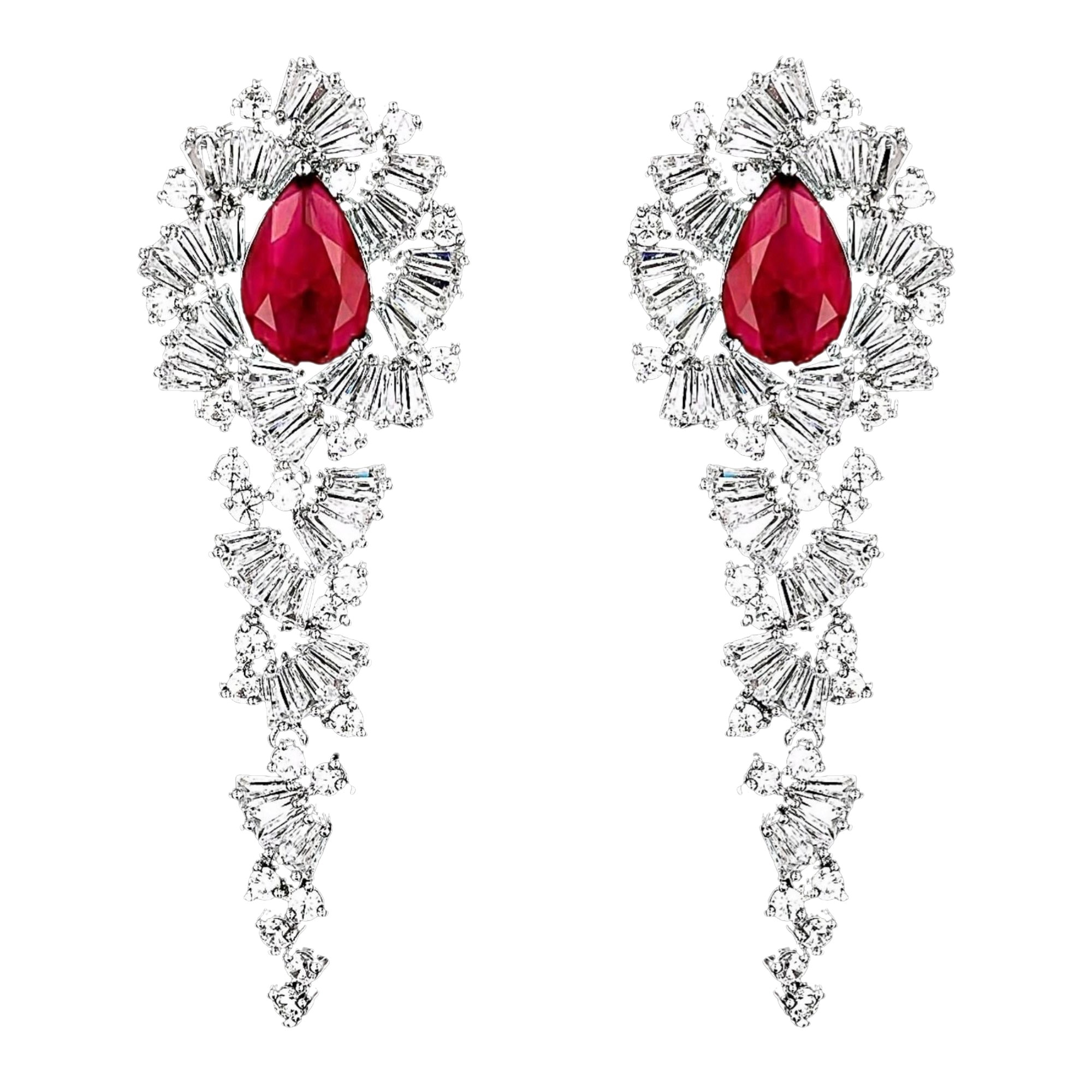 Cercei placati cu Aur 18K si Diamante, Pelagia