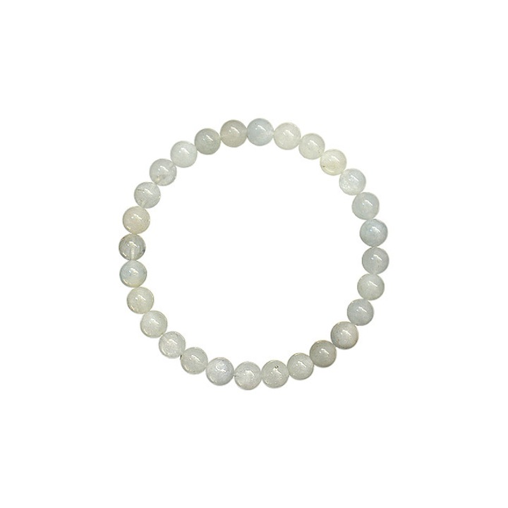 Bratara Acvamarin - sfere 6mm - cristale semipretioase, unisex, e-crystals