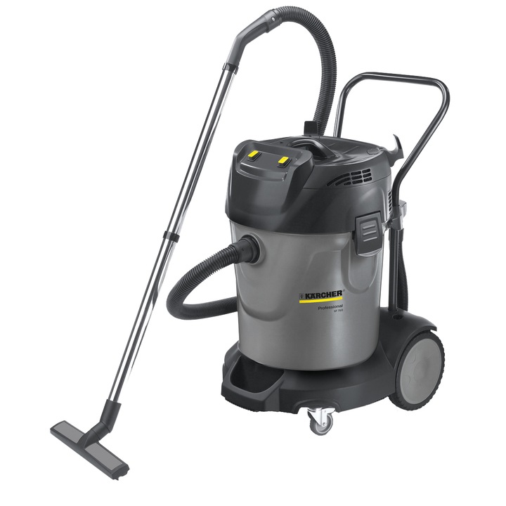 Прахосмукачка за мокро и сухо почистване Karcher NT 70/2, 2400 W, Контейнер 70 л, 2 x мотора, Сив