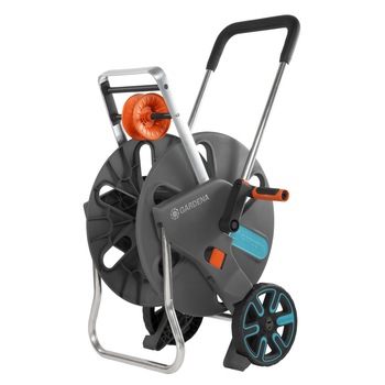 Carucior pentru furtun, Gardena Clasic 100 HG 18520-20, cu roti de transport Carucior pentru furtun, Gardena Clasic 100 HG 18520-20, cu roti de transport