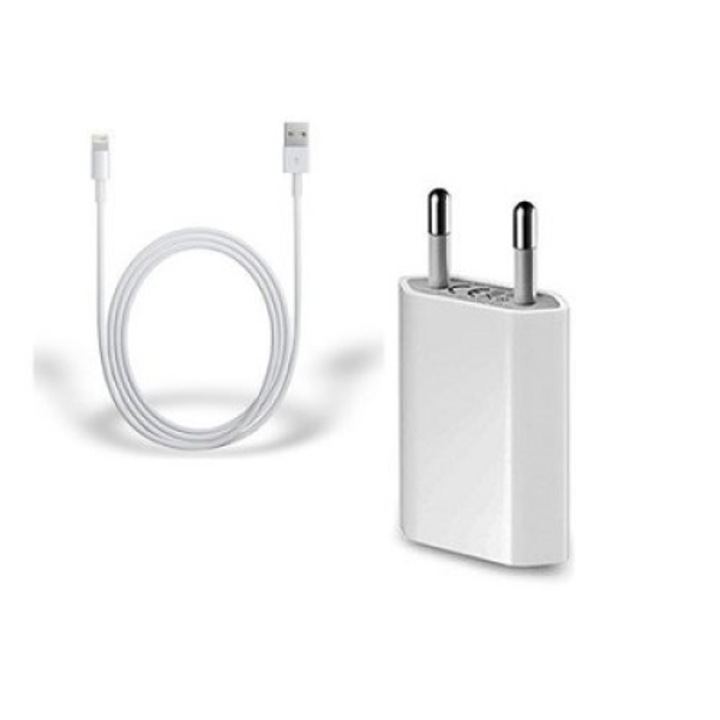 Оригинален Foxconn адаптер+кабел за iPhone 5/5s, 6/6s/6s Plus, 7/7 Plus, 8/8 Plus, X, XS, XR