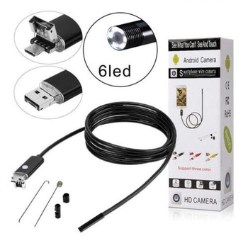 Camera Endoscopica de Inspectie 2 In 1 Android PC Micro USB Camera HD 6 Led Cu Functie OTG si UVC 8.0mm 10Mt Camera Endoscopica de Inspectie 2 In 1 Android PC Micro USB Camera HD 6 Led Cu Functie OTG si UVC 8.0mm 10Mt