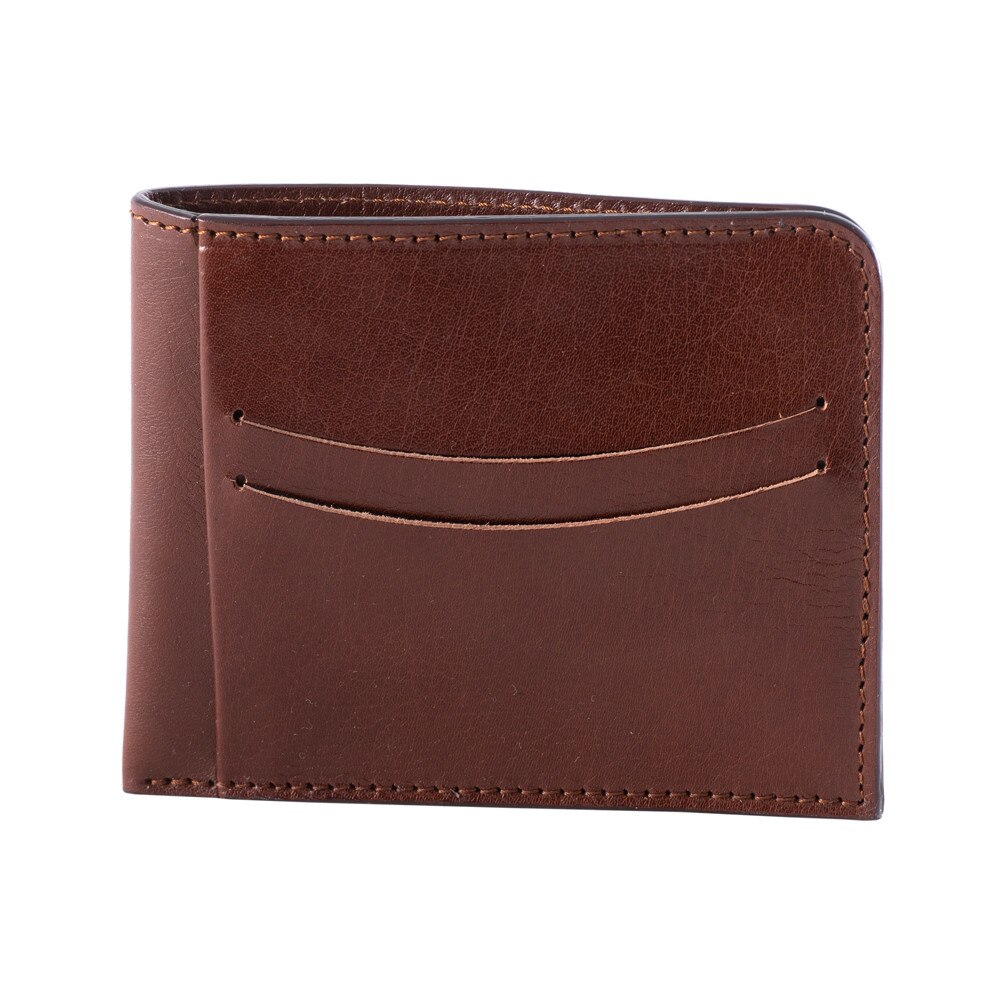 Portofel carduri e-store, piele naturala, maro