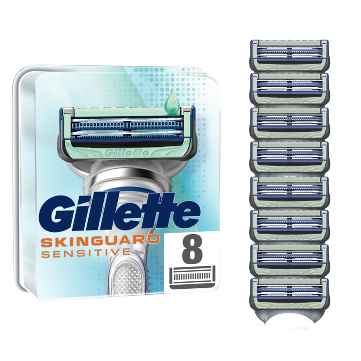 Rezerve aparat de ras Gillette Skinguard, 8 buc