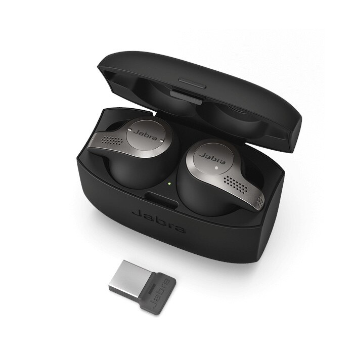 Casti bluetooth, Jabra, Evolve 65t, Titanium Black, Link 370, MS