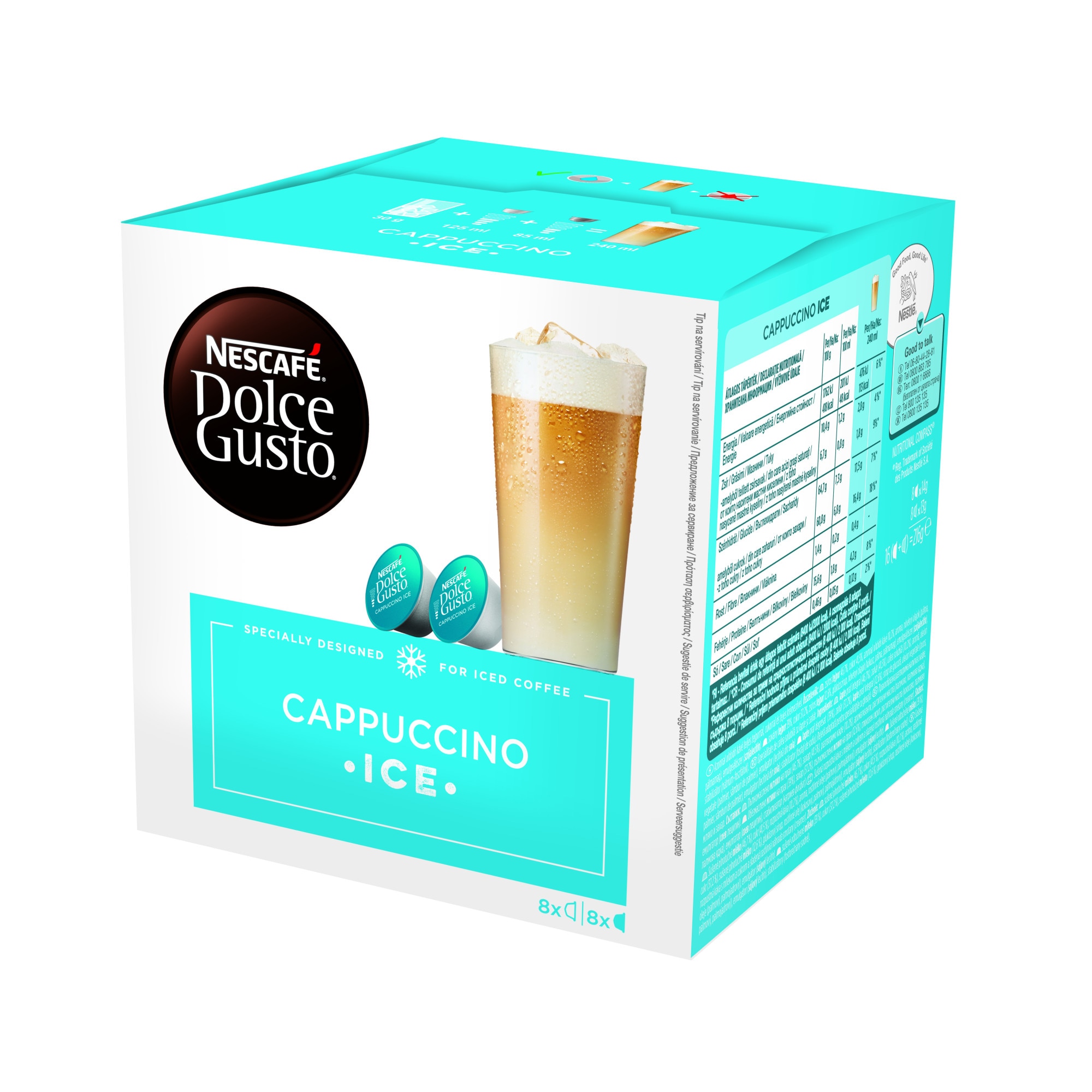 Cold Brew Cappuccino Dolce Gusto Iced Coffee Capsules Nescafé