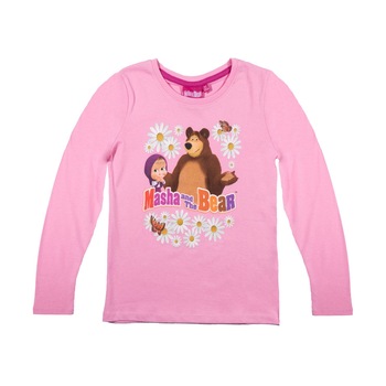 Bluza cu maneca lunga Masha roz, 134 cm, 9 ani Bluza cu maneca lunga Masha roz, 134 cm, 9 ani