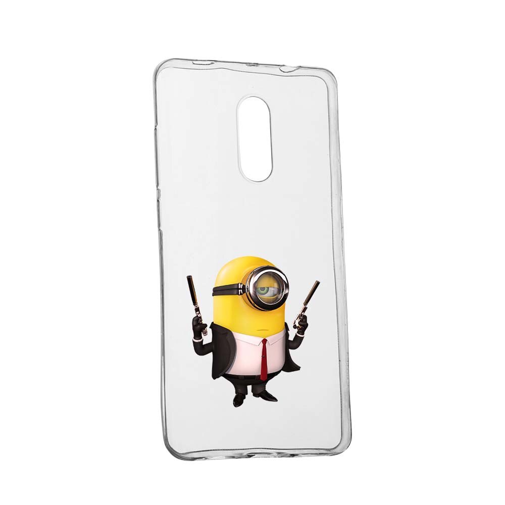Husa de protectie Minion Hitman pentru Nokia 7.1 Plus, rezistenta la uzura, anti-alunecare, din silicon Premium, 214