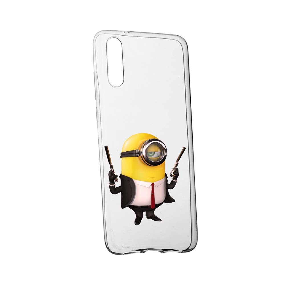 Husa de protectie Minion Hitman pentru Huawei P20 Pro, rezistenta la uzura, anti-alunecare, din silicon Premium, 214