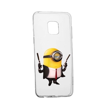 Husa de protectie Minion Hitman pentru Huawei Mate 20 Pro, rezistenta la uzura, anti-alunecare, din silicon Premium, 214 Husa de protectie Minion Hitman pentru Huawei Mate 20 Pro, rezistenta la uzura, anti-alunecare, din silicon Premium, 214