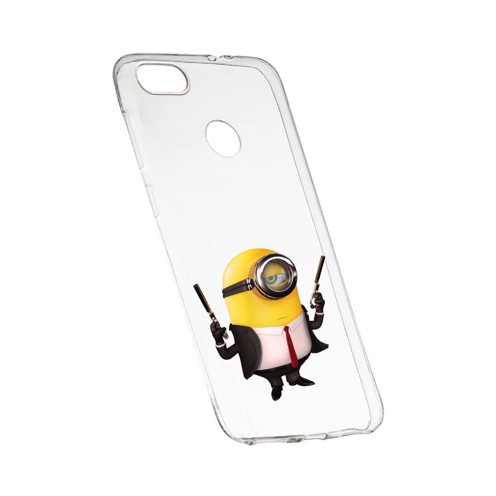Husa de protectie Minion Hitman pentru Huawei Honor 10 Lite, rezistenta la uzura, anti-alunecare, din silicon Premium, 214