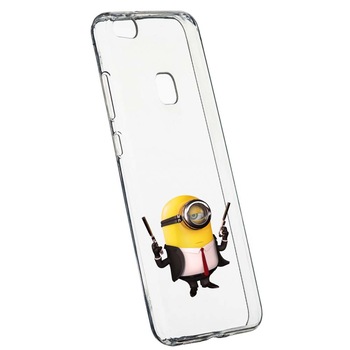 Husa de protectie Minion Hitman pentru Huawei P10 Lite, rezistenta la uzura, anti-alunecare, din silicon Premium, 214 Husa de protectie Minion Hitman pentru Huawei P10 Lite, rezistenta la uzura, anti-alunecare, din silicon Premium, 214