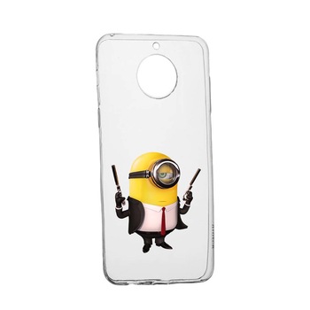Husa de protectie Minion Hitman pentru Motorola Moto G6 PLAY, rezistenta la uzura, anti-alunecare, din silicon Premium, 214 Husa de protectie Minion Hitman pentru Motorola Moto G6 PLAY, rezistenta la uzura, anti-alunecare, din silicon Premium, 214