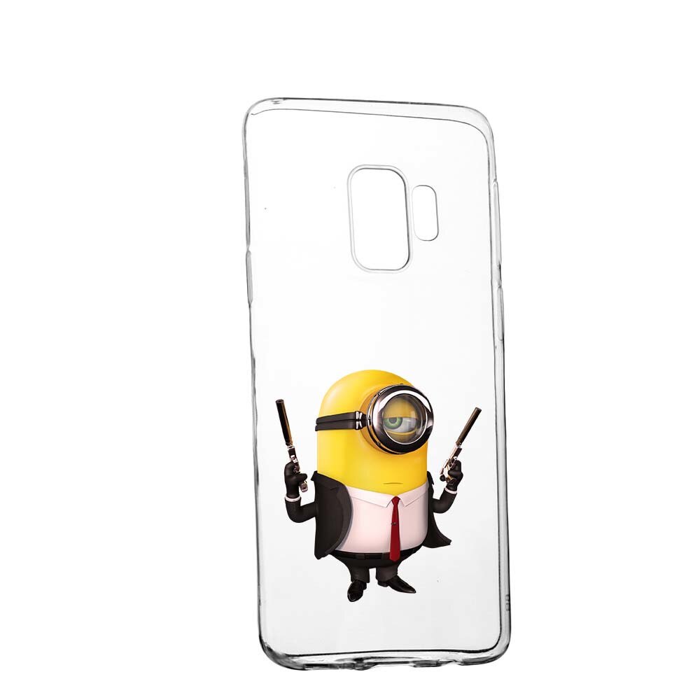 Husa de protectie Minion Hitman pentru Xiaomi Pocophone F1, rezistenta la uzura, anti-alunecare, din silicon Premium, 214