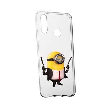 Husa de protectie Minion Hitman pentru Huawei P30 Lite, rezistenta la uzura, anti-alunecare, din silicon Premium, 214 Husa de protectie Minion Hitman pentru Huawei P30 Lite, rezistenta la uzura, anti-alunecare, din silicon Premium, 214