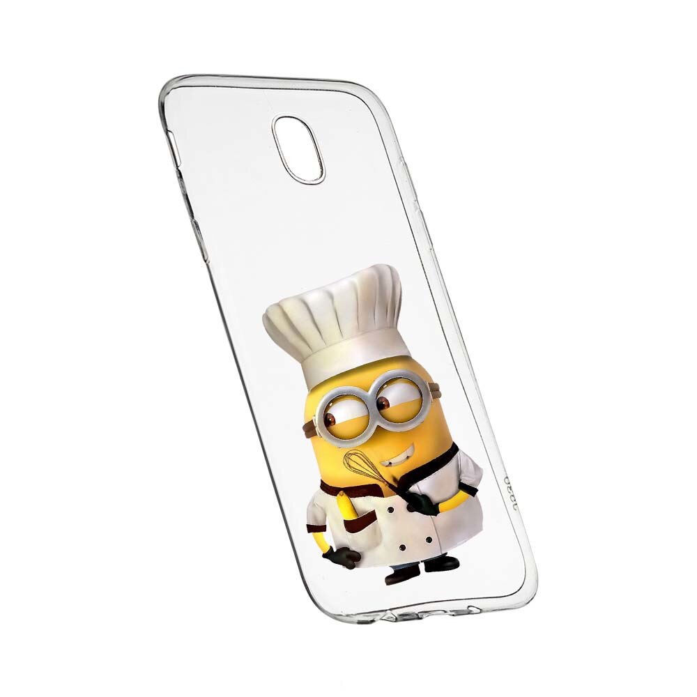 Husa de protectie Minion Chef pentru Samsung Galaxy J5 2017, rezistenta la uzura, anti-alunecare, din silicon Premium, 215