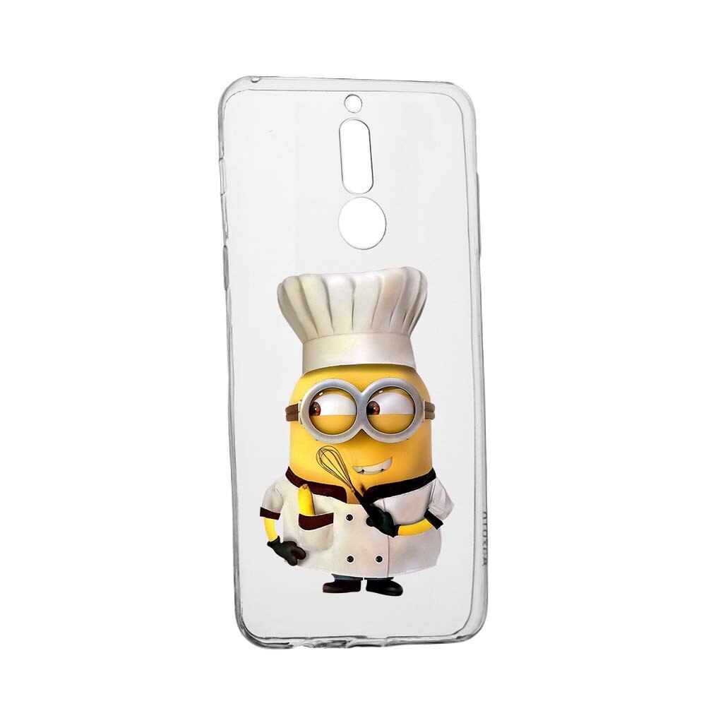 Husa de protectie Minion Chef pentru Huawei Mate 10 Lite, rezistenta la uzura, anti-alunecare, din silicon Premium, 215