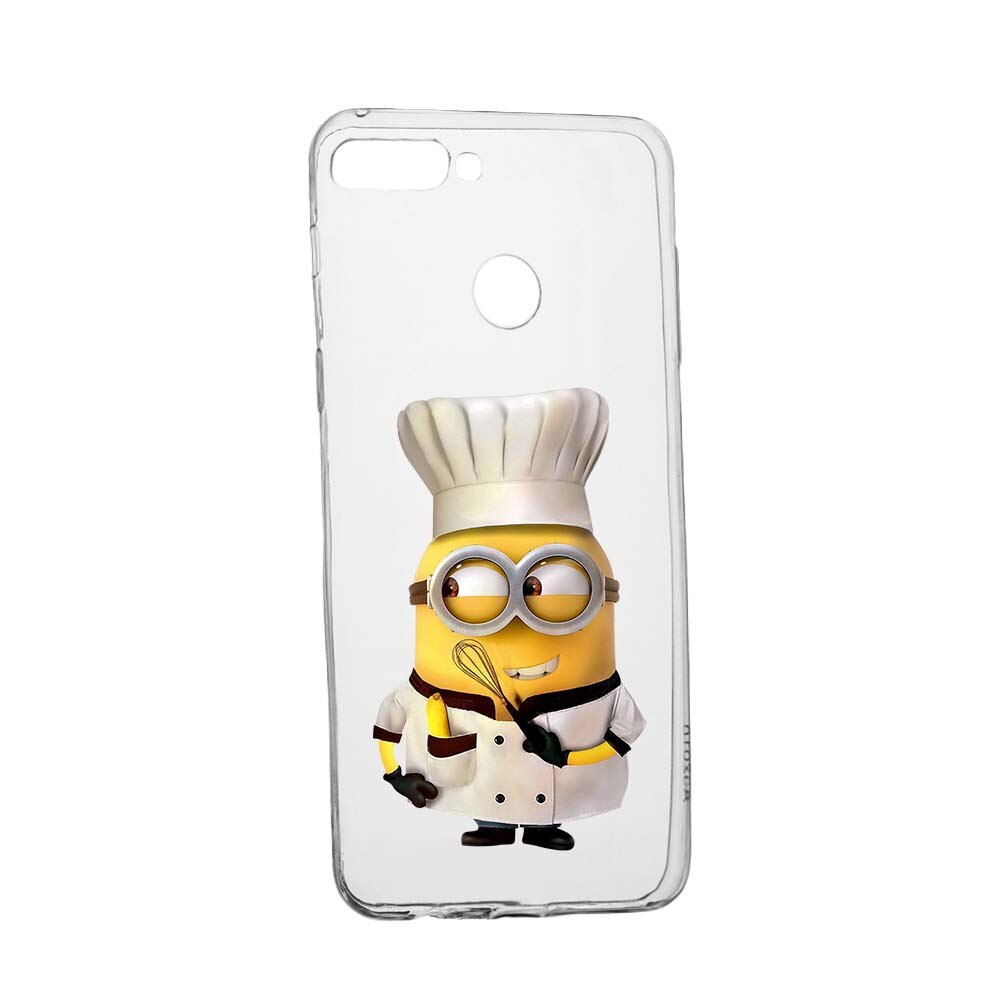 Husa de protectie Minion Chef pentru Xiaomi Redmi 6, rezistenta la uzura, anti-alunecare, din silicon Premium, 215
