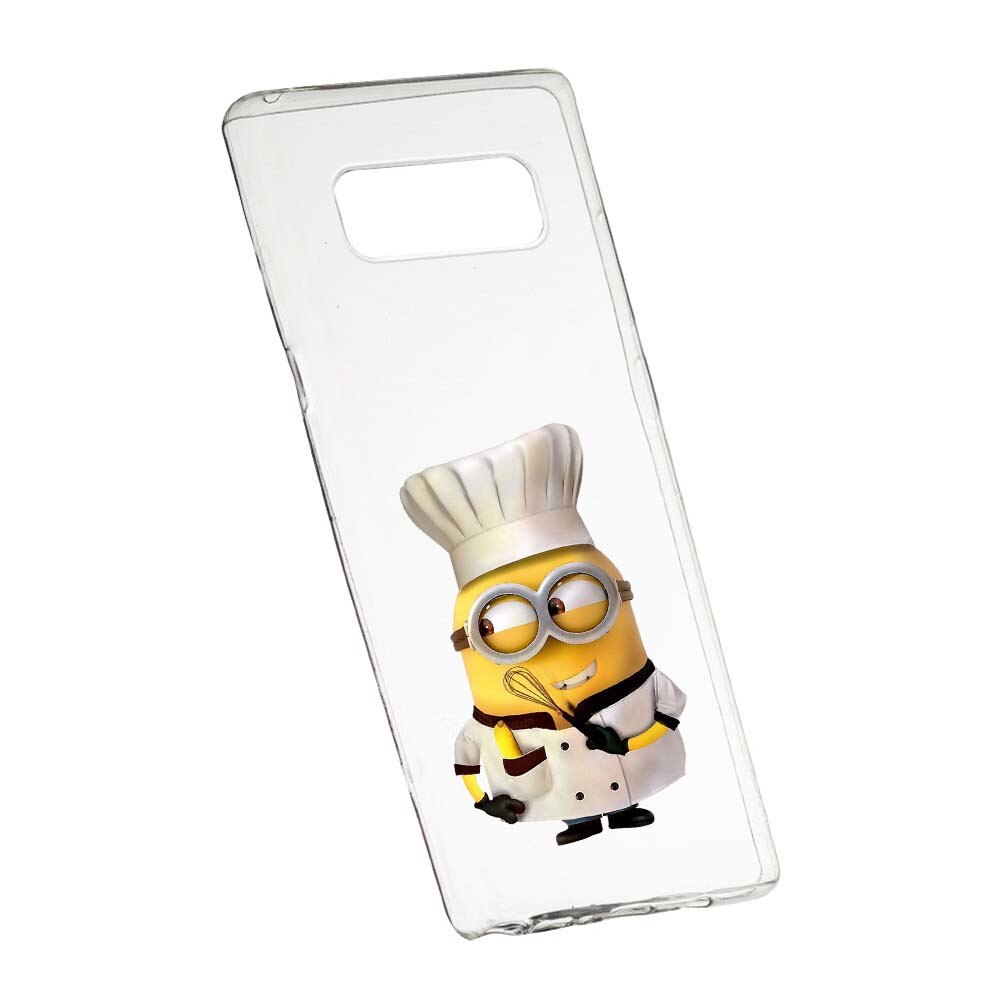 Husa de protectie Minion Chef pentru Samsung Galaxy S10 Plus, rezistenta la uzura, anti-alunecare, din silicon Premium, 215