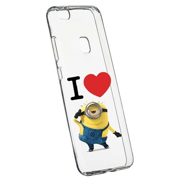 Husa de protectie I Love Minion pentru Huawei P10 Lite, rezistenta la uzura, anti-alunecare, din silicon Premium, 216 Husa de protectie I Love Minion pentru Huawei P10 Lite, rezistenta la uzura, anti-alunecare, din silicon Premium, 216