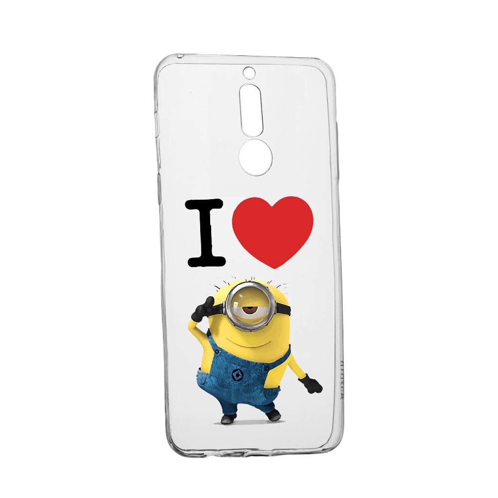 Husa de protectie I Love Minion pentru Huawei Mate 10 Lite, rezistenta la uzura, anti-alunecare, din silicon Premium, 216