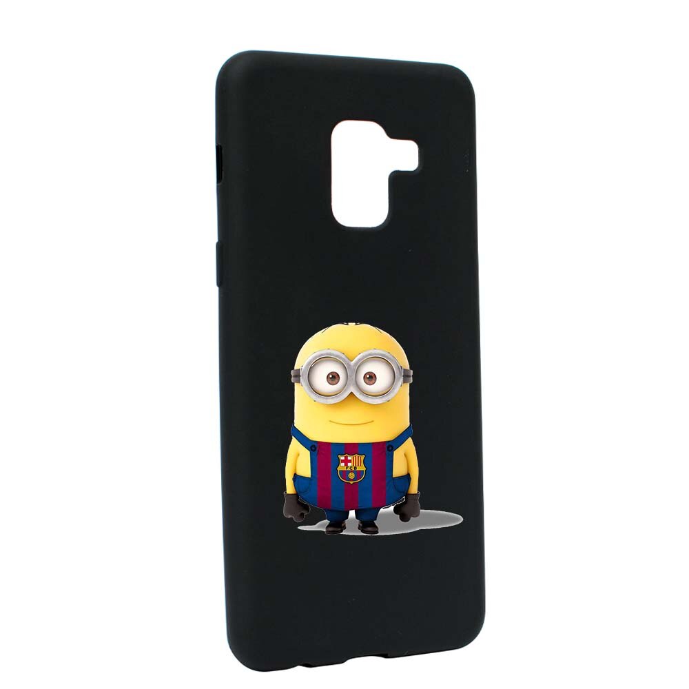 Husa de protectie Minion Football pentru Samsung Galaxy A5 2018, rezistenta la uzura, anti-alunecare, din silicon Premium, B212