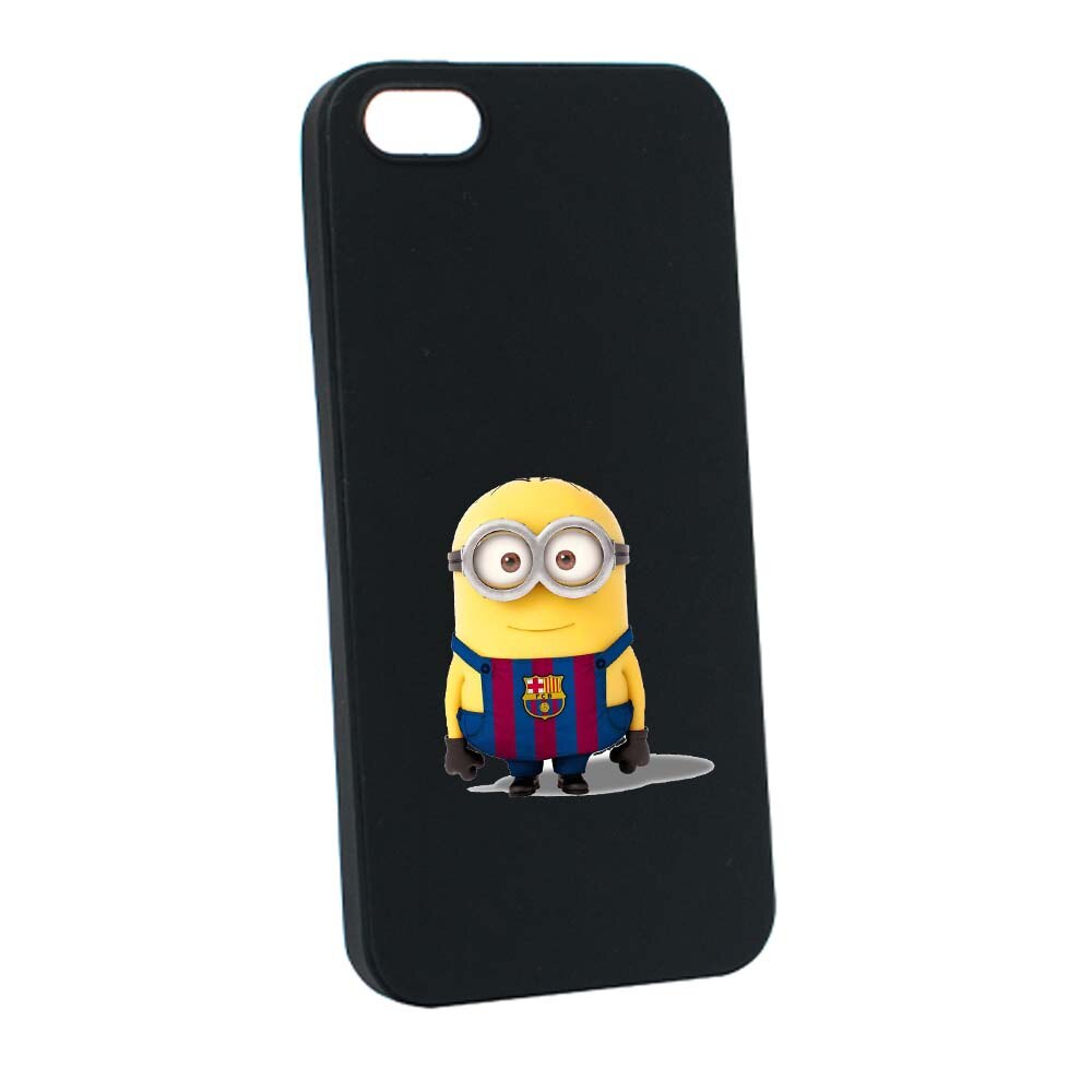 Husa de protectie Minion Football pentru Apple iPhone SE / 5S / 5, rezistenta la uzura, anti-alunecare, din silicon Premium, B212