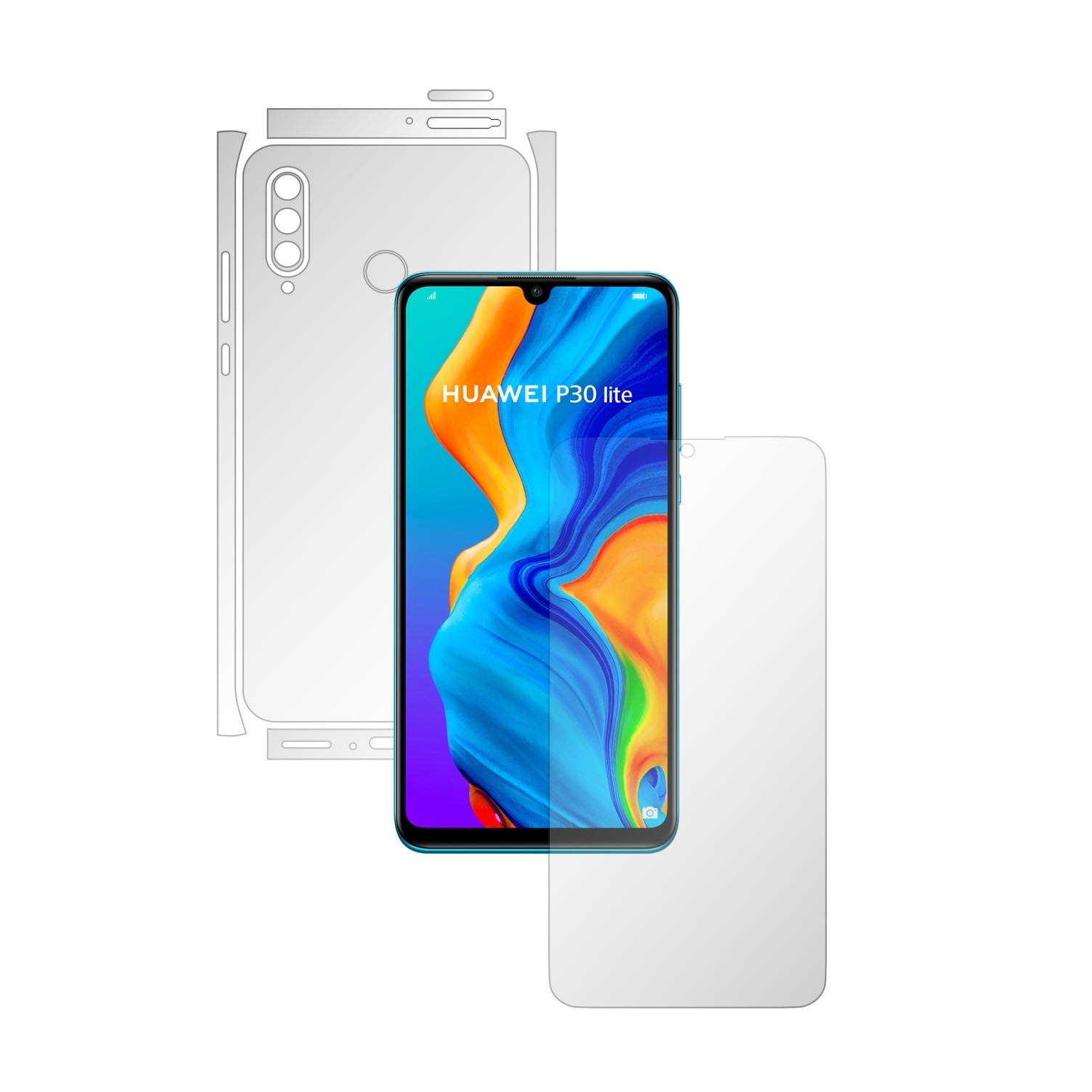 Huawei P30 Lite New Edition Folie Folie Full Body Invisible Skinz UHD AutoRegeneranta pentru Huawei P30