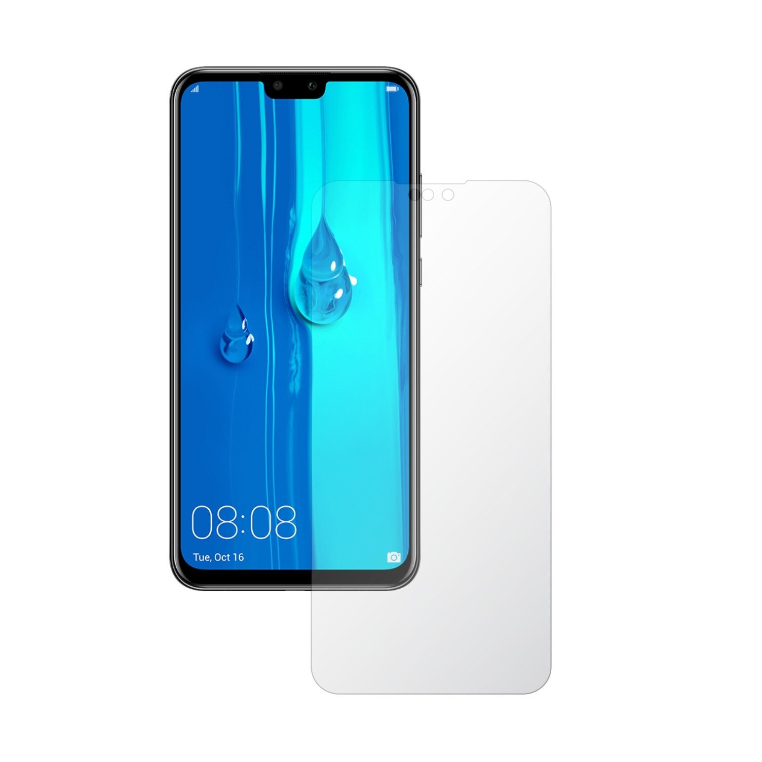 Set 2X Folie Protectie Ecran Invisible Skinz HD pentru Huawei Y9 (2019) - Folie Siliconica Ultra-Clear cu Acoperire Totala, Edge to Edge Full Display Cover, Adeziva si Foarte Flexibila