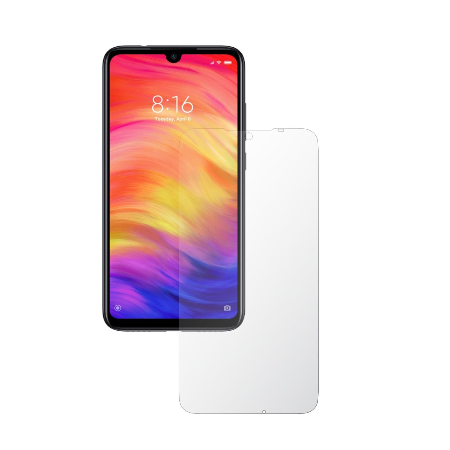 Set 2X Folie Protectie Ecran Invisible Skinz HD pentru Xiaomi Redmi Note 7 (7S) - Folie Siliconica Ultra-Clear cu Acoperire Totala, Edge to Edge Full Display Cover, Adeziva si Foarte Flexibila