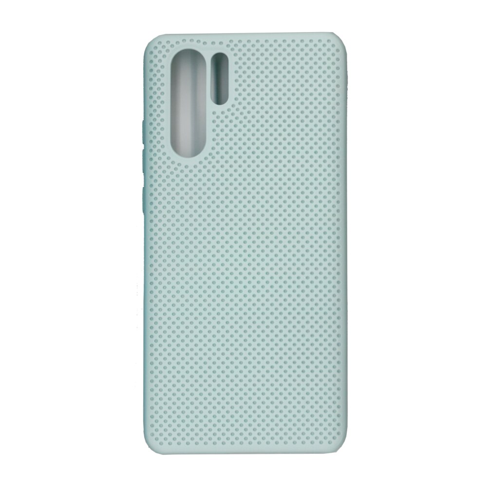 Husa din silicon cu perforatii si interior de microfibra pentru Huawei P30 Pro - High End, Verde