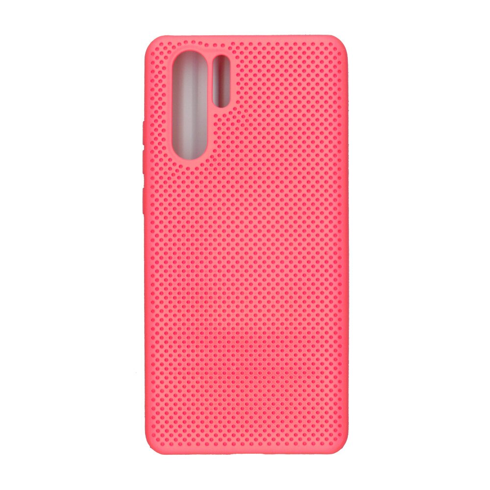 Husa din silicon cu perforatii si interior de microfibra pentru Huawei P30 Pro - High End, Portocaliu