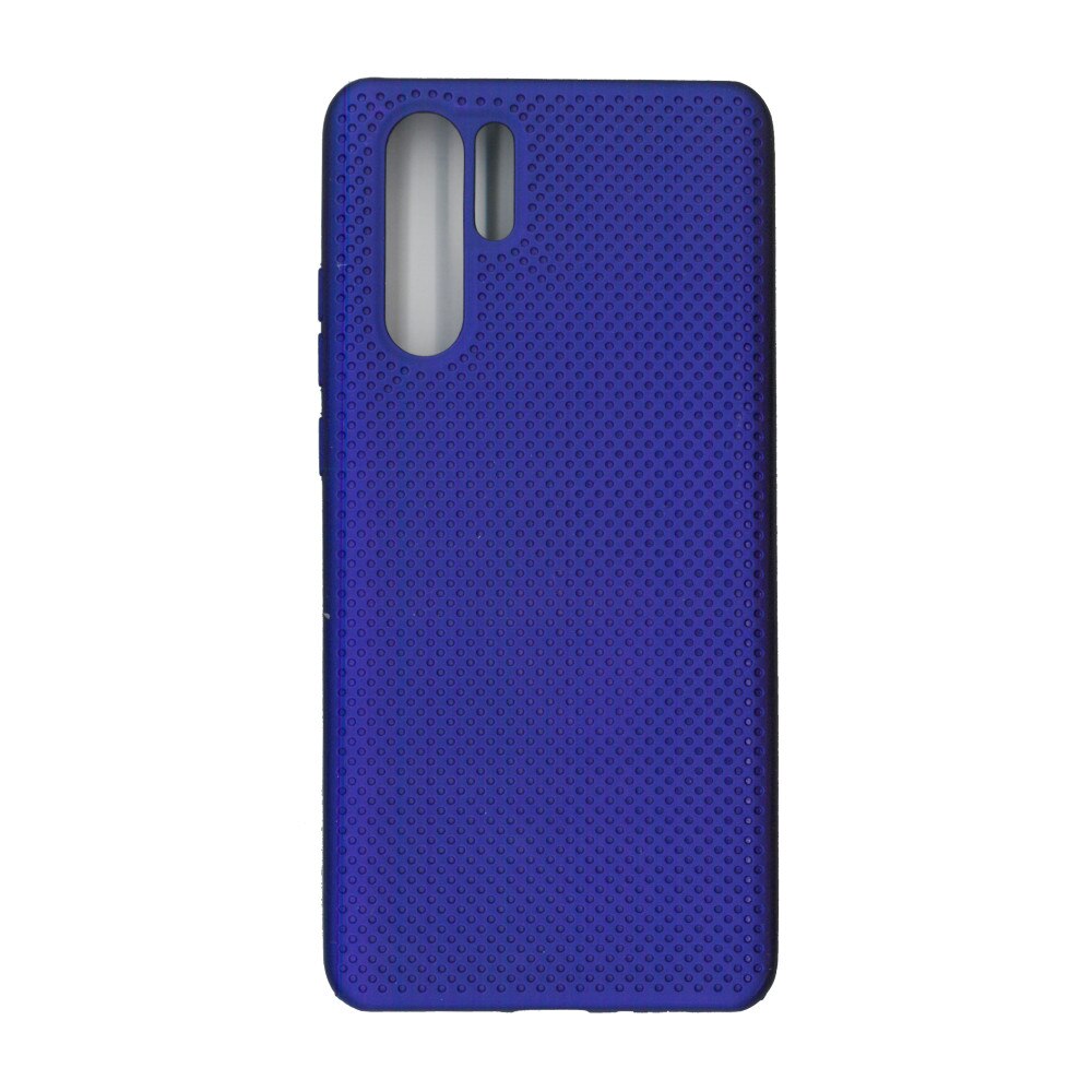 Husa din silicon cu perforatii si interior de microfibra pentru Huawei P30 Pro - High End, Mov