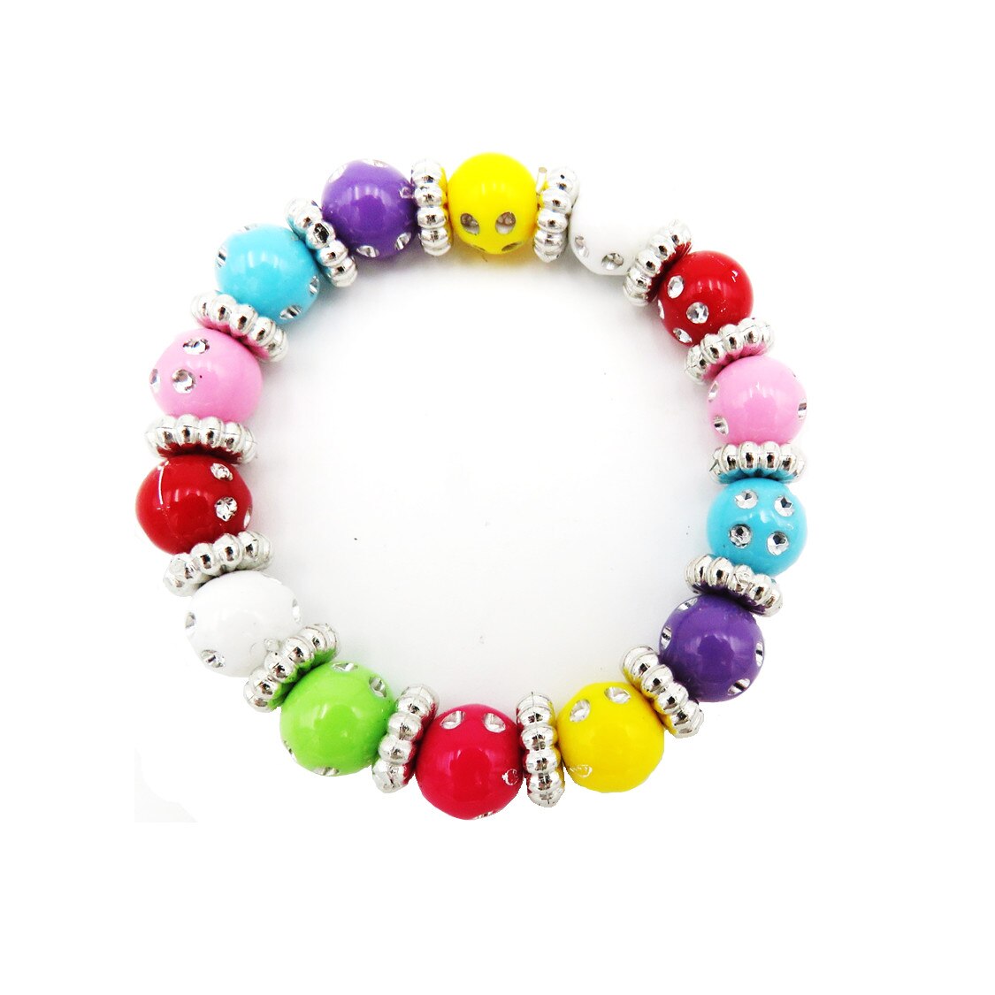 Bratara margele multicolore,17 cm