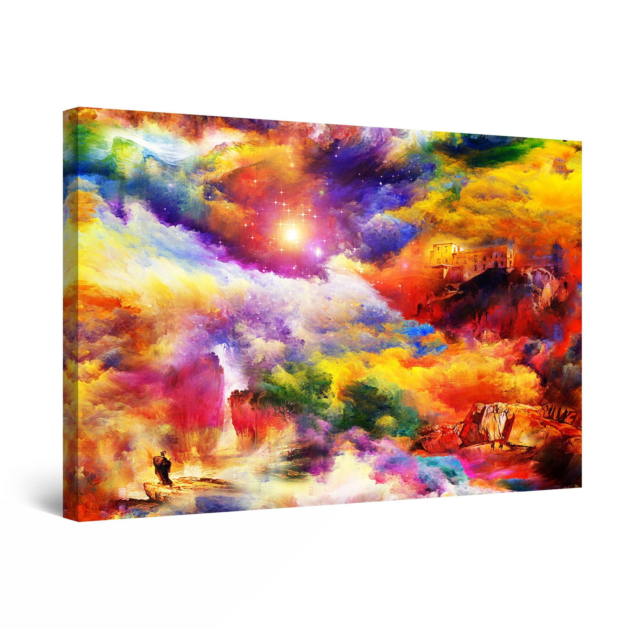 Tablou DualView Startonight O lume fantastica, luminos in intuneric, 90 cm x 60 cm