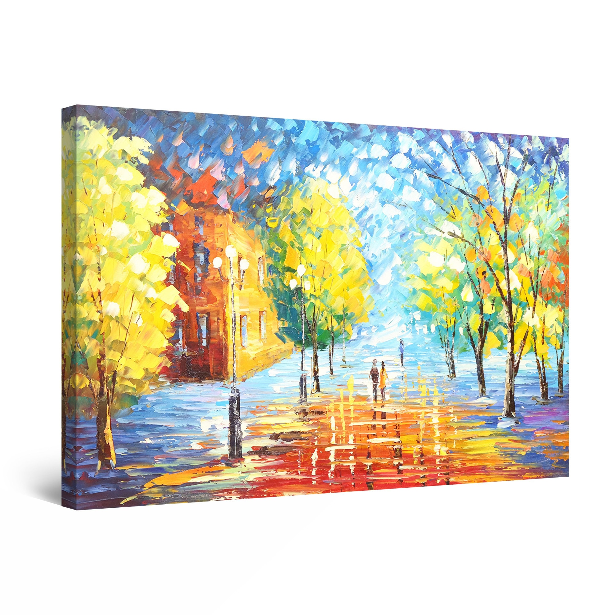Tablou DualView Startonight Aleea indragostitilor II, luminos in intuneric, 80 cm x 120 cm