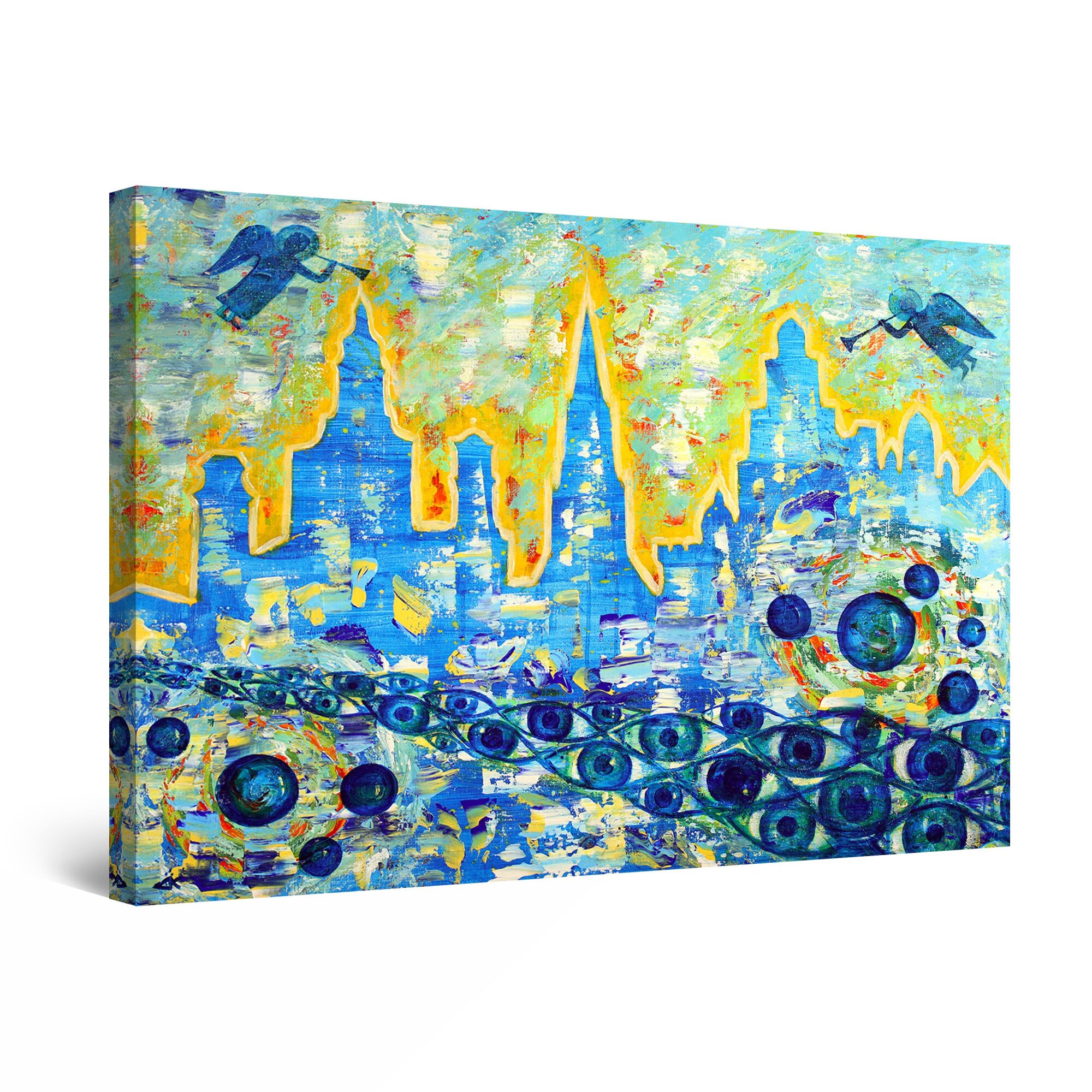 Tablou DualView Startonight Seara de Ajun, luminos in intuneric, 80 cm x 120 cm