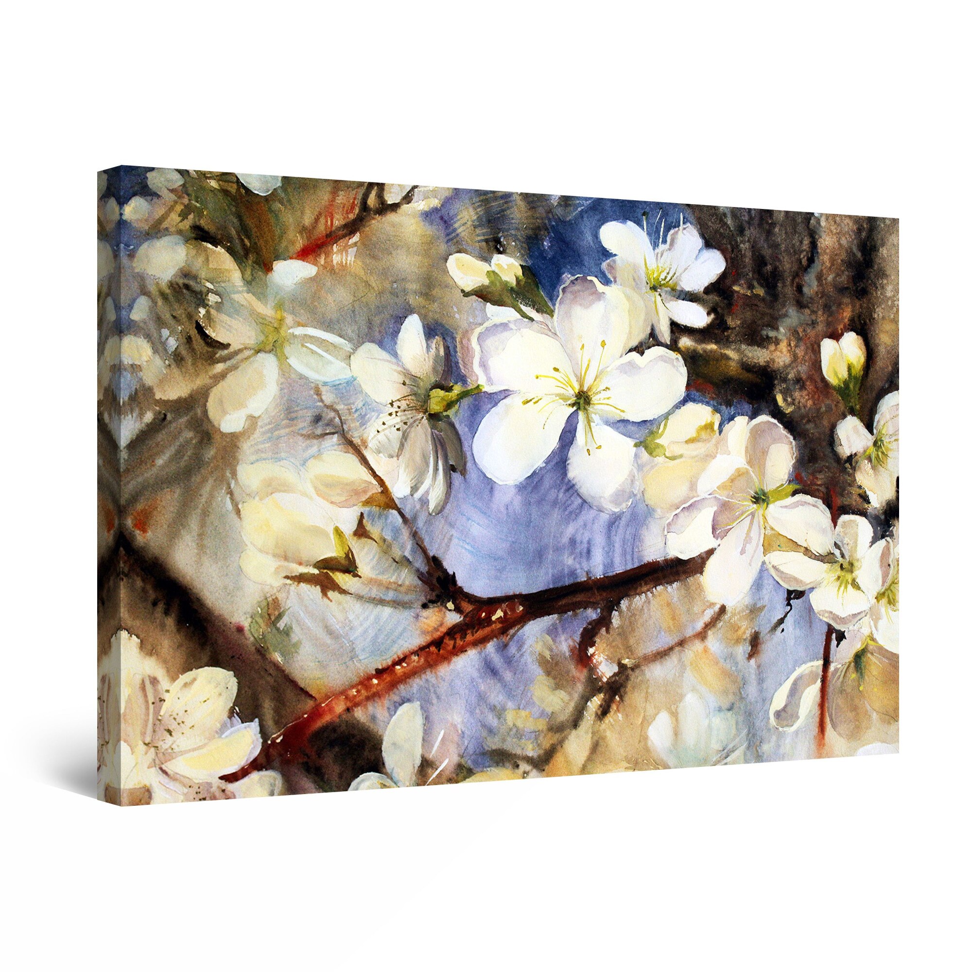 Tablou DualView Startonight Flori pe ramuri, luminos in intuneric, 80 cm x 120 cm