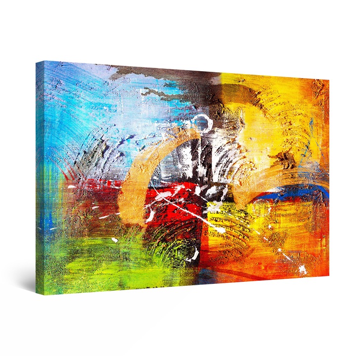 Tablou DualView Startonight Urmatorul abstract multicolor, luminos in intuneric, 90 cm x 60 cm