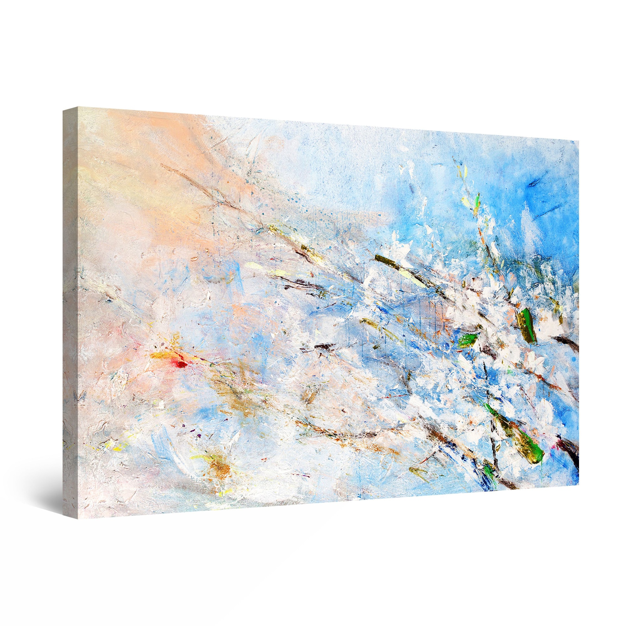 Tablou DualView Startonight Crengi inflorite, luminos in intuneric, 80 cm x 120 cm